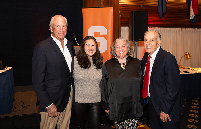 Paul Greenberg '65, Alexis Greenberg '03, Mary Anagnost '86, and Nick Anagnost